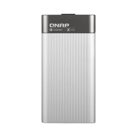 QNAP Thunderbolt 3 to 10 Gb/s NBASE-T RJ45 Adapter (Silver/Black) — Being Shipped