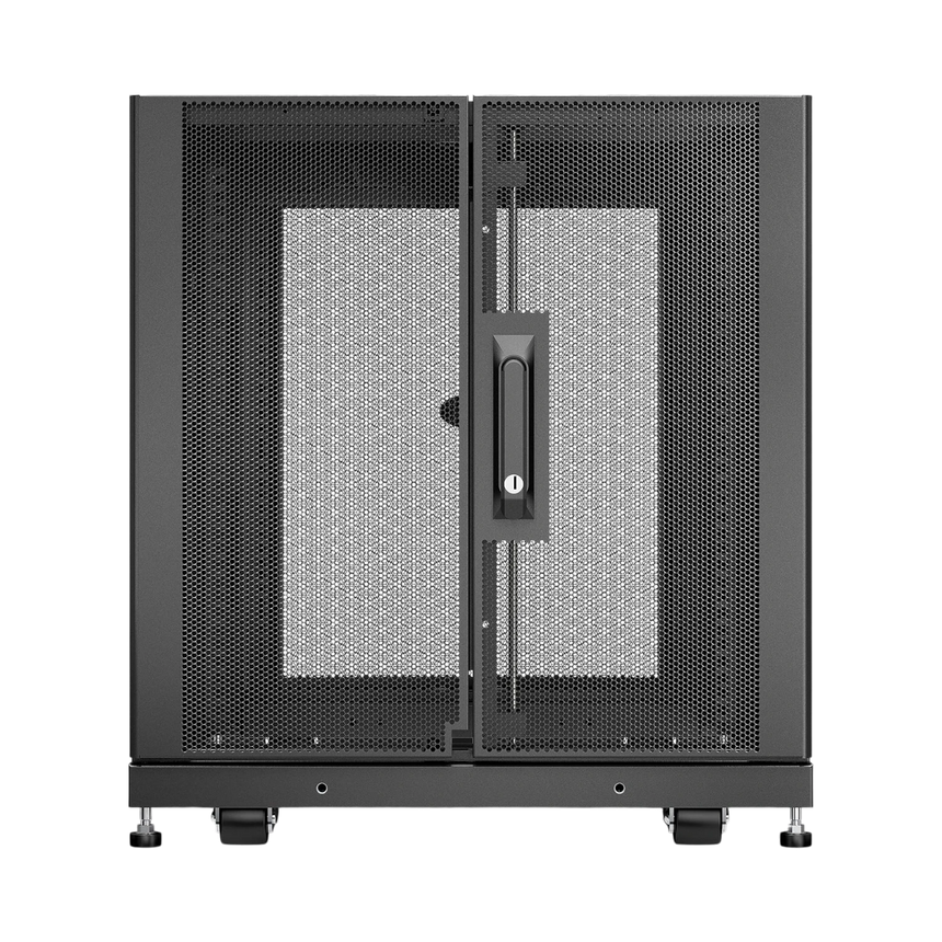 APC NetShelter SX, Server Rack Enclosure, 12U, Black, 658H x 600W x 900D mm — Being Shipped
