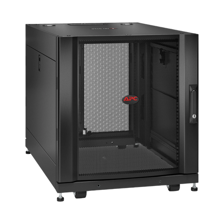 APC NetShelter SX, Server Rack Enclosure, 12U, Black, 658H x 600W x 900D mm — Being Shipped