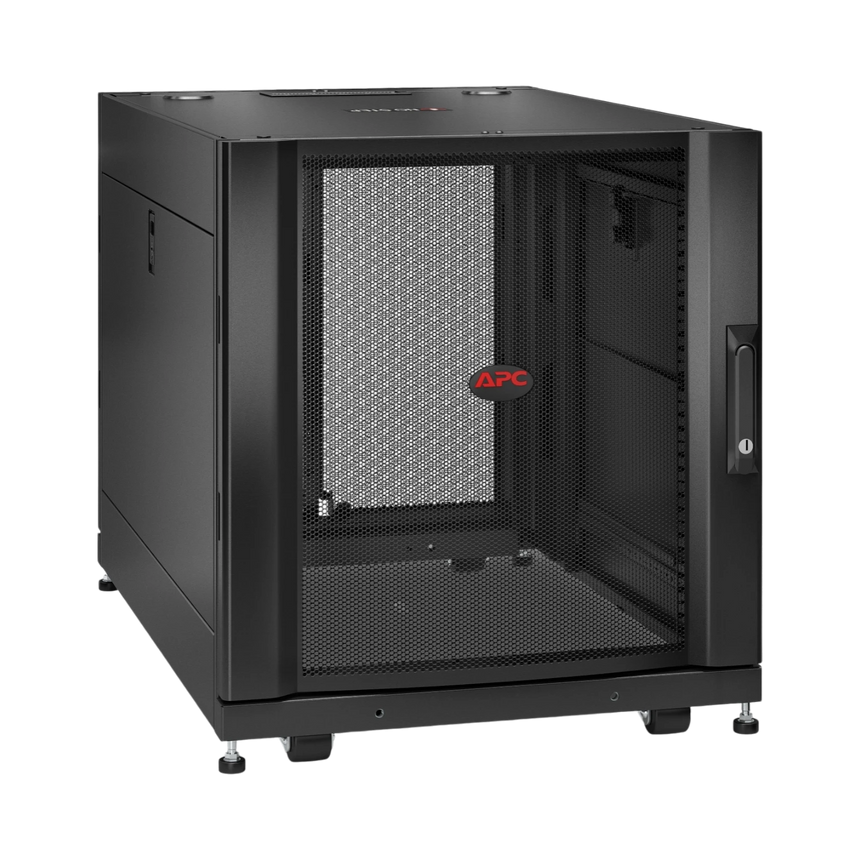 APC NetShelter SX, Server Rack Enclosure, 12U, Black, 658H x 600W x 900D mm — Being Shipped