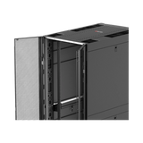 APC NetShelter SX, Networking Rack Enclosure, 42U, Black, 1991H x 750W x 1070D mm with Casters, Feet, Vertical Cable Managers, Side Panels — Being Shipped