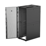 APC NetShelter SX, Networking Rack Enclosure, 42U, Black, 1991H x 750W x 1070D mm with Casters, Feet, Vertical Cable Managers, Side Panels — Being Shipped