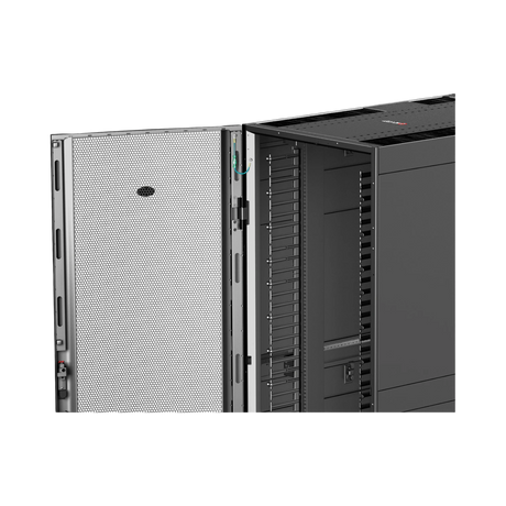 APC NetShelter SX, Networking Rack Enclosure, 42U, Black, 1991H x 750W x 1070D mm with Casters, Feet, Vertical Cable Managers, Side Panels — Being Shipped