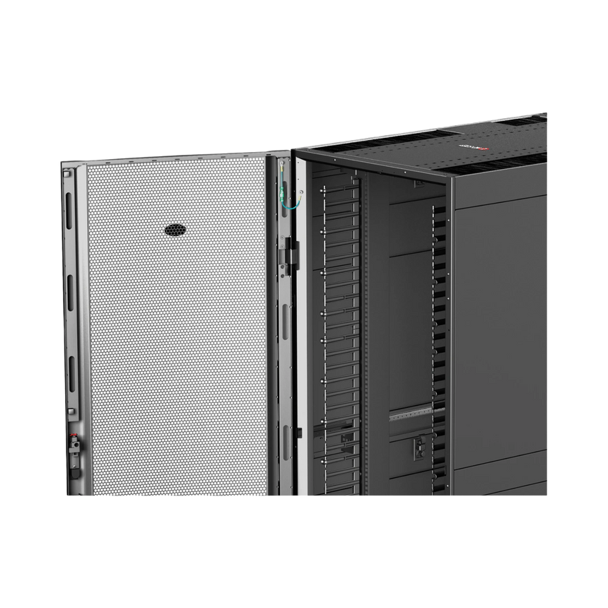APC NetShelter SX, Networking Rack Enclosure, 42U, Black, 1991H x 750W x 1070D mm with Casters, Feet, Vertical Cable Managers, Side Panels — Being Shipped