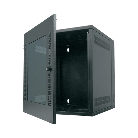 APC NetShelter WX 13U Wall Mount Rack Cabinet with Glass Door (Black) — Being Shipped