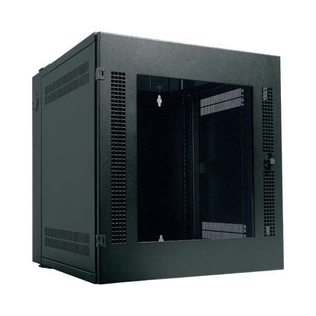APC NetShelter WX 13U Wall Mount Rack Cabinet with Glass Door (Black) — Being Shipped