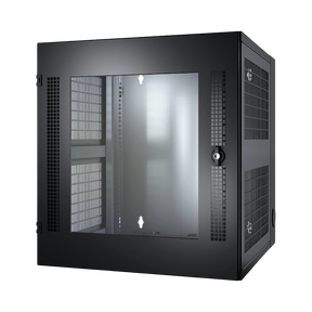 APC NetShelter WX 13U Wall Mount Rack Cabinet with Glass Door (Black) — Being Shipped