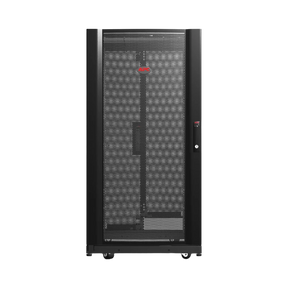 APC NetShelter AV, Server Rack Enclosure, 24U, 10-32 Threaded Rails, Black, 1199H x 600W x 806D mm — Being Shipped