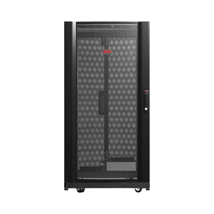 APC NetShelter AV, Server Rack Enclosure, 24U, 10-32 Threaded Rails, Black, 1199H x 600W x 806D mm — Being Shipped