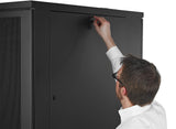 APC NetShelter SV 42U 600mm Wide x 1060mm Deep Enclosure with Sides, Black, Single Rack Unassembled — Being Shipped