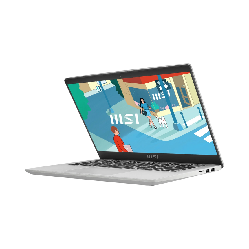 MSI 14" Modern 14 C13M Laptop, Intel Core i7-1355U, 16GB RAM, 1TB SSD (Urban Silver) — Being Shipped
