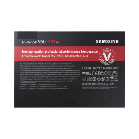 Samsung 960 PRO 1TB 2,100 MB/s NVMe M.2 Internal SSD — Being Shipped