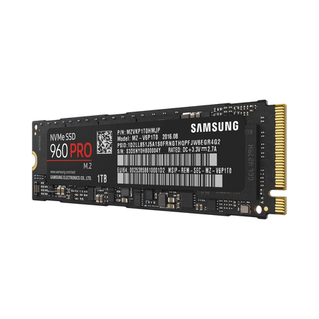 Samsung 960 PRO 1TB 2,100 MB/s NVMe M.2 Internal SSD — Being Shipped