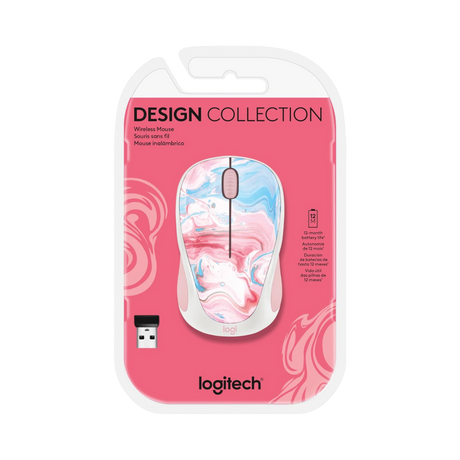 Logitech Design Collection Limited Edition Wireless Mouse (Cotton Candy) — Being Shipped