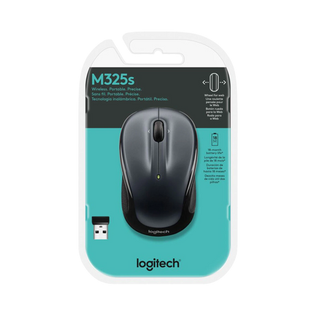 Logitech M325S Wireless Mouse (Dark Silver) — Being Shipped