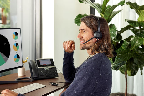 Cisco 321 USB-A Wired Headset (Black) — Being Shipped