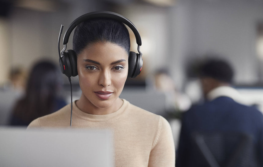 Jabra Evolve2 40 SE Mono Wired On-Ear Headset (Black) — Being Shipped