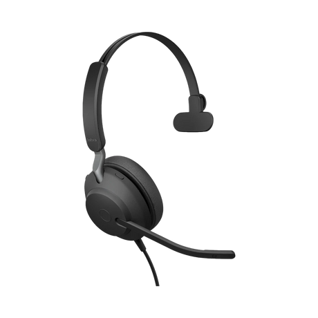 Jabra Evolve2 40 SE Mono Wired On-Ear Headset (Black) — Being Shipped