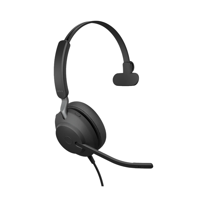 Jabra Evolve2 40 SE Mono Wired On-Ear Headset (Black) — Being Shipped