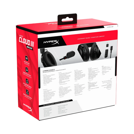 HyperX Cloud III Wireless Gaming Headset (Black) — Being Shipped