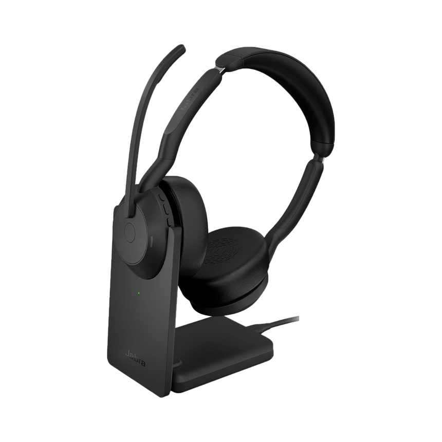 Jabra Evolve2 55 Link380c USB-C Stereo Wireless Headset with Stand (Black) — Being Shipped