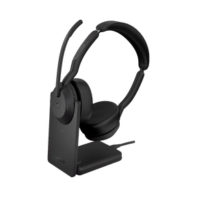 Jabra Evolve2 55 Link380a USB-A Stereo Wireless Headset with Stand (Black) — Being Shipped