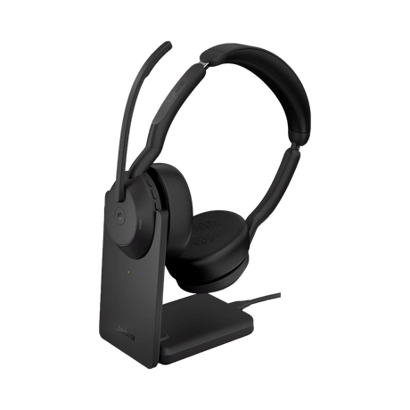 Jabra Evolve2 55 Link380a USB-A Stereo Wireless Headset with Stand (Black) — Being Shipped