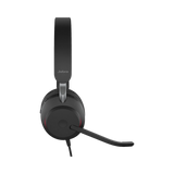 Jabra Evolve2 40 SE Stereo Wired On-Ear Headset with Extension Cable (Black) — Being Shipped