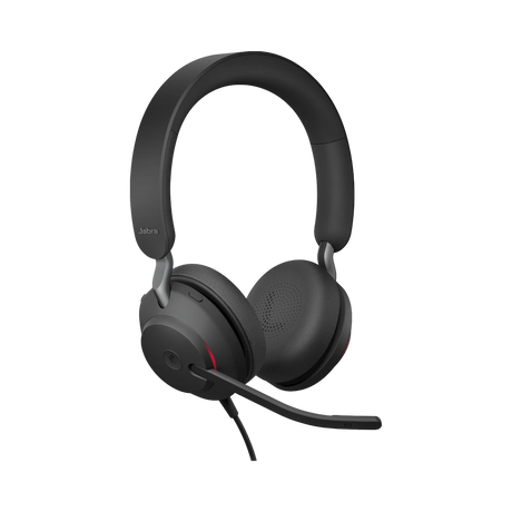 Jabra Evolve2 40 SE Stereo Wired On-Ear Headset (Black) — Being Shipped