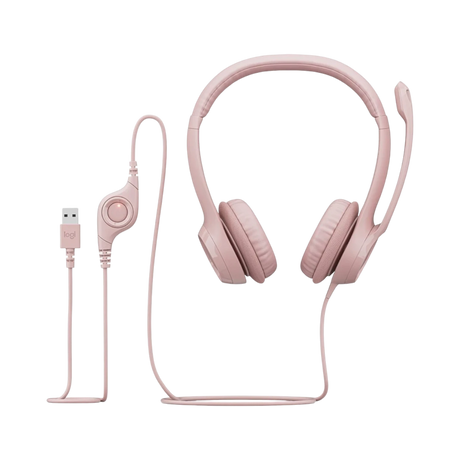 Logitech USB Headset H390 (Rose) — Being Shipped