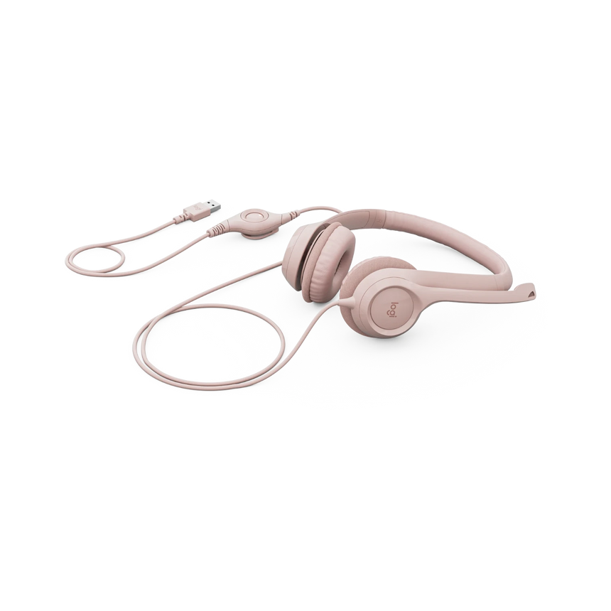 Logitech USB Headset H390 (Rose) — Being Shipped