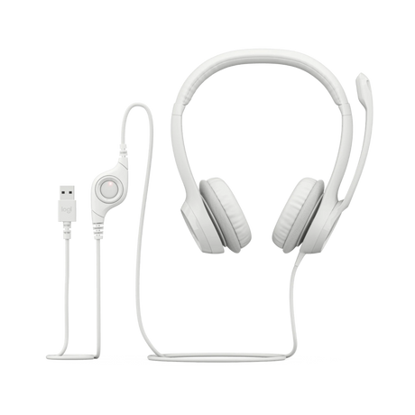 Logitech USB Headset H390 (Off-White) — Being Shipped