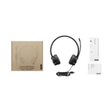 Lenovo USB-A Wired Stereo On-Ear Headset (Black) — Being Shipped