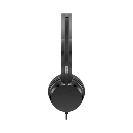 Lenovo USB-A Wired Stereo On-Ear Headset (Black) — Being Shipped