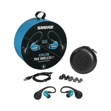Shure AONIC 215 Gen 2 Bluetooth True Wireless In-Ear Headphones (Blue) — Being Shipped