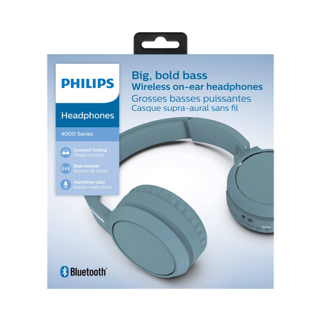 Philips TAH4205 Wireless On-Ear Headphones (Blue) — Being Shipped
