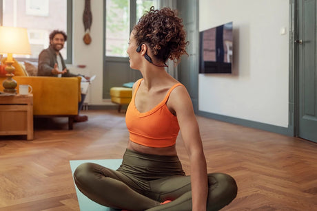 Philips TAA7607 Wireless Sport Bone-Conduction Neckband Headphones (Black) — Being Shipped