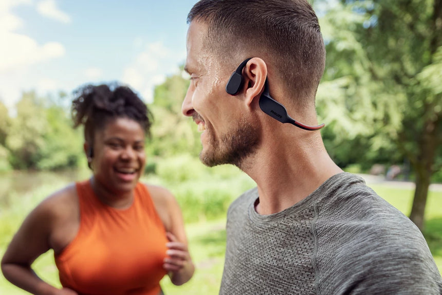 Philips TAA7607 Wireless Sport Bone-Conduction Neckband Headphones (Black) — Being Shipped