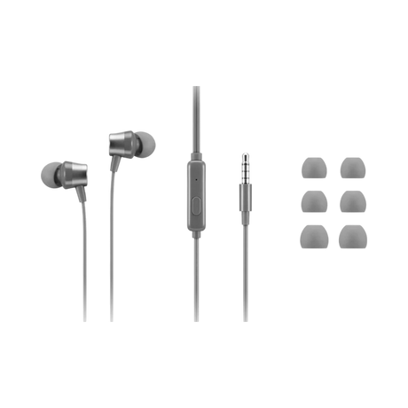 Lenovo 110 Analog In-Ear Headphones (Grey) — Being Shipped