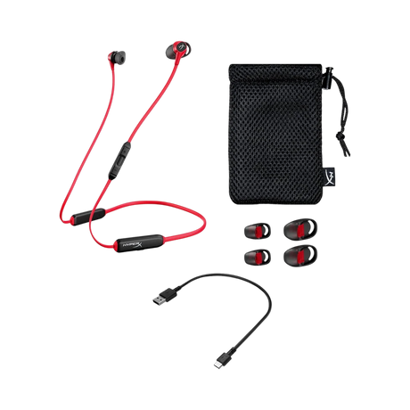 HyperX Cloud Buds Wireless Neckband In-Ear Headphones (Black/Red) — Being Shipped