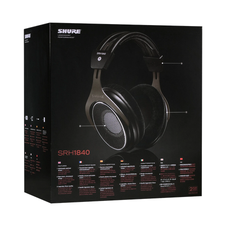 Shure SRH1840 Open-Back Over-Ear Headphones — Being Shipped