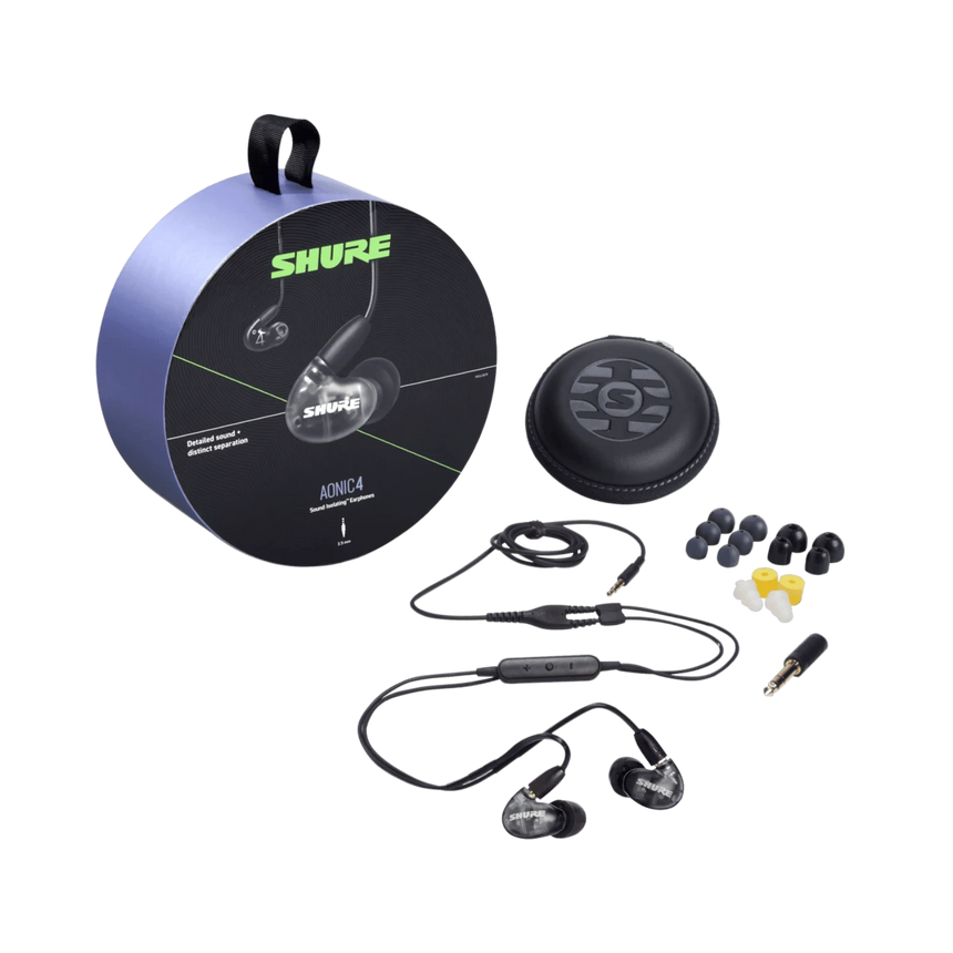 Shure AONIC 4 Sound-Isolating Earphones (Black) — Being Shipped