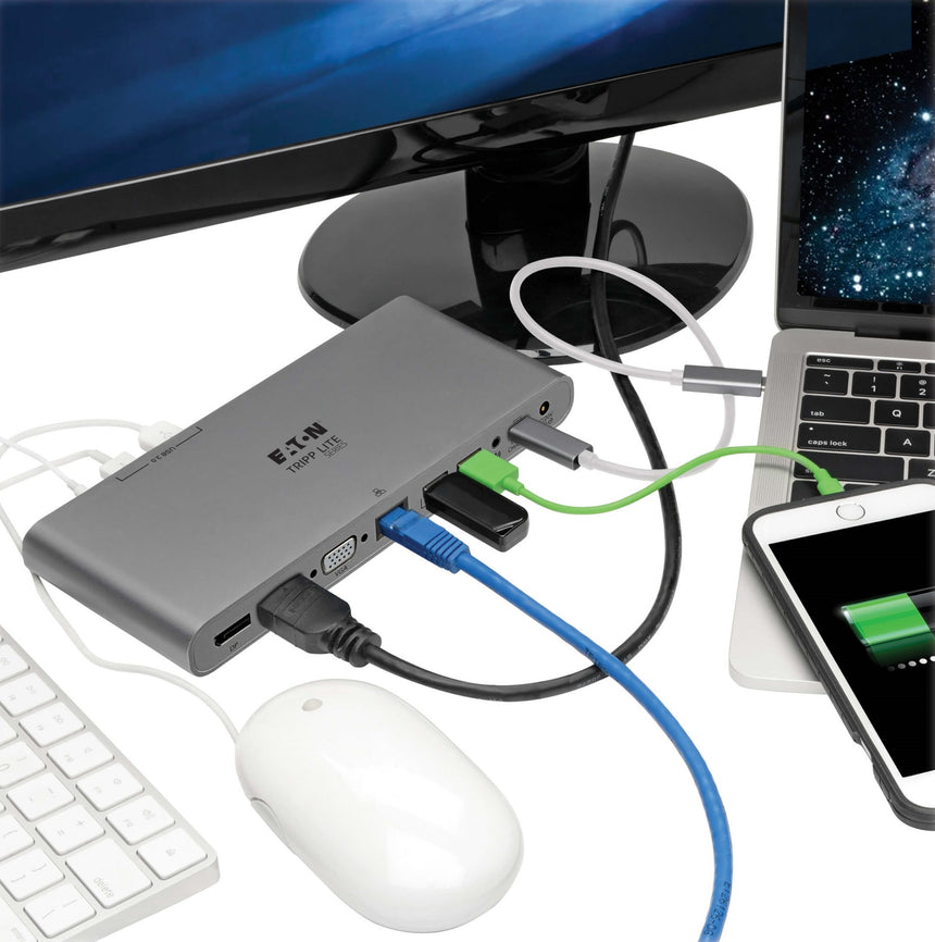Tripp Lite Triple Display 4K HDMI/DisplayPort USB-C Dock — Being Shipped
