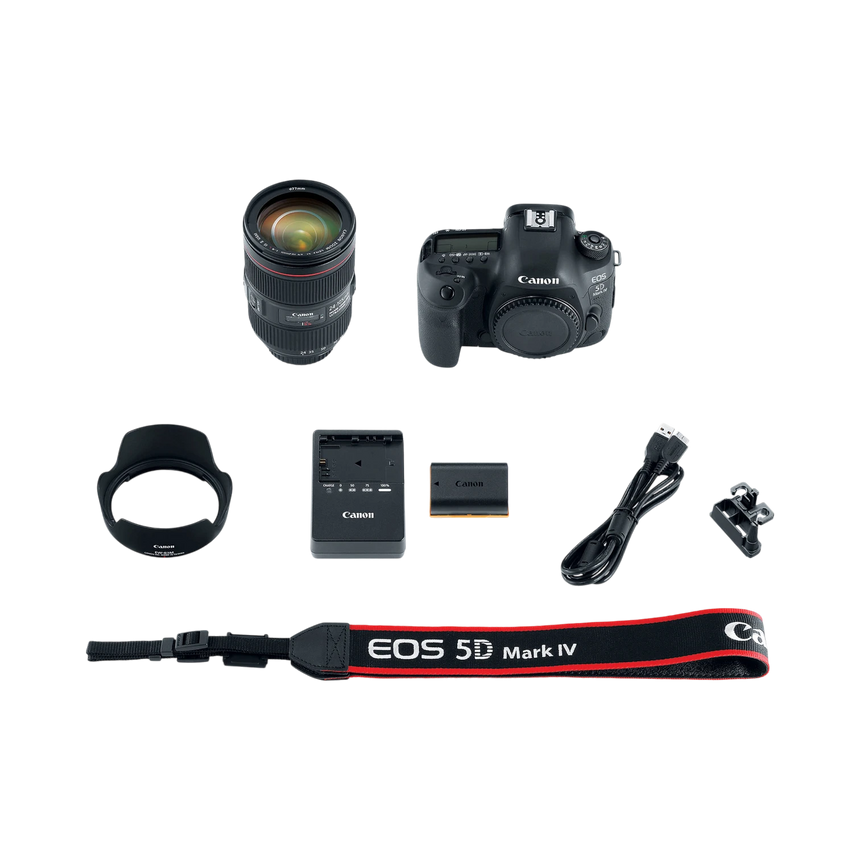 Canon EOS 5D Mark IV DSLR Camera with 24-105mm f/4L II Lens — Being Shipped