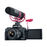 Canon EOS M50 Mirrorless Camera with 15-45mm Lens Video Creator Kit (Black) — Being Shipped