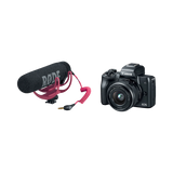Canon EOS M50 Mirrorless Camera with 15-45mm Lens Video Creator Kit (Black) — Being Shipped