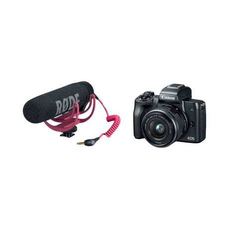 Canon EOS M50 Mirrorless Camera with 15-45mm Lens Video Creator Kit (Black) — Being Shipped