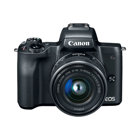 Canon EOS M50 Mirrorless Camera with 15-45mm Lens Video Creator Kit (Black) — Being Shipped