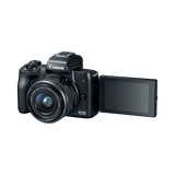 Canon EOS M50 Mirrorless Camera with 15-45mm Lens Video Creator Kit (Black) — Being Shipped