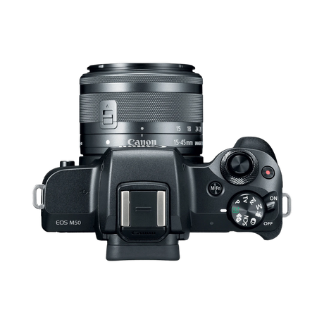 Canon EOS M50 Mirrorless Camera with 15-45mm Lens Video Creator Kit (Black) — Being Shipped